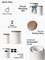 Food Storage Containers with Airtight Lids, 78/25 oz Ceramic Flour and Sugar Canisters Sets, Embossed Large Jars for Pasta, Oats, Coffee Bean, Cookies, Rice, Grains, Tea - Set of 2, Clover